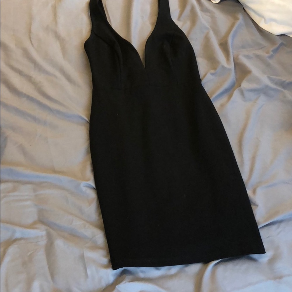 Lulu’s black bodycon mini dress (small)